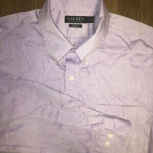 Ralph Lauren Men's Classic Fit Long Sleeve Purple Shirt - Size XL Button Up
